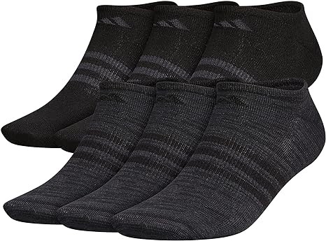 adidas Men's Superlite No Show Socks (6-Pair)