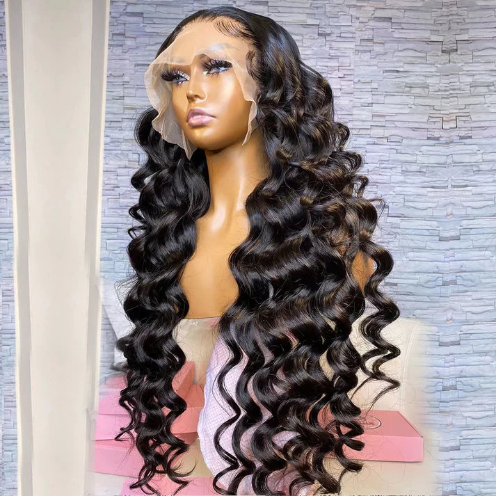 Brazilian Loose Deep Wave 13x6 HD Lace Frontal Full Lace Wig