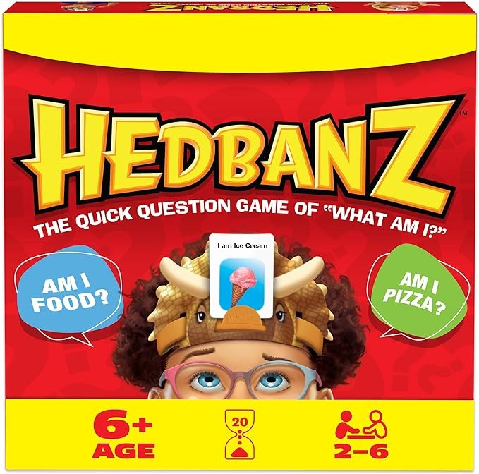 Hedbanz 2023 Edition Cards Picture Guessing Board Game- Family Games, Games for Family Game Night, Kids Games, Card Games for Families & Kids Ages 6 and Up