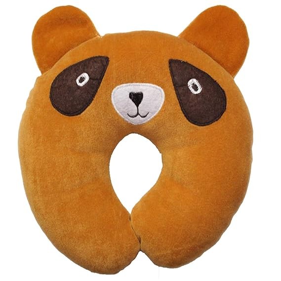 Children Kids Baby Plush Pillow U Shape Head Rest Neck Protector Cushion Car Seat Travel Apricot