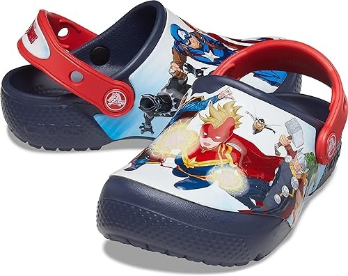 Crocs Unisex-Child Fun Lab Avengers Patch Clog