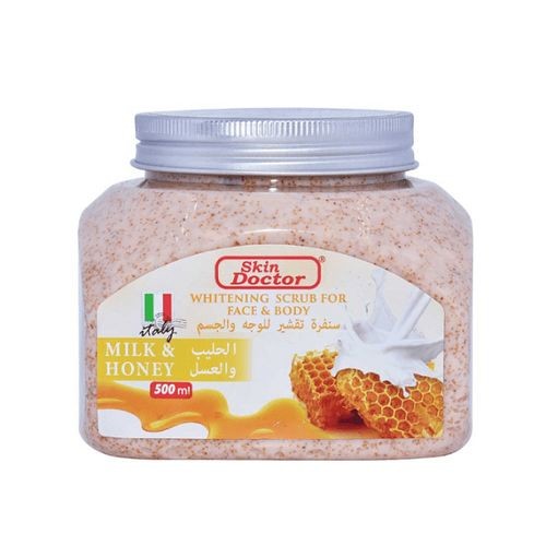 Skin Doctor Milk & Honey Face & Body Whitening Scrub-500g