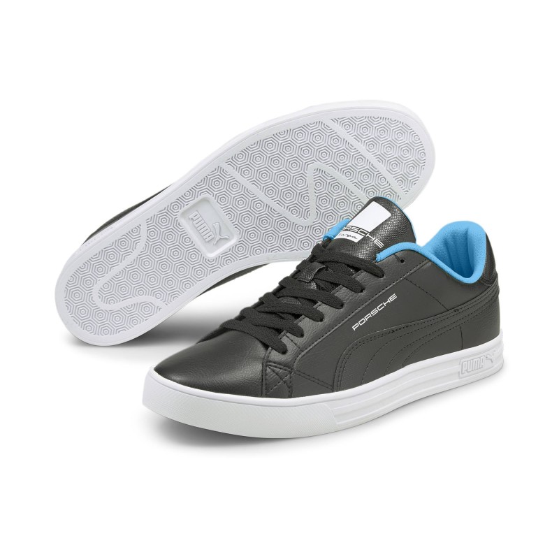 Puma Porsche Legacy Motorsports Smash Vulc V3 LO Unisex Black Casual Sneakers (UK 3)(UK 3) (UK 3)