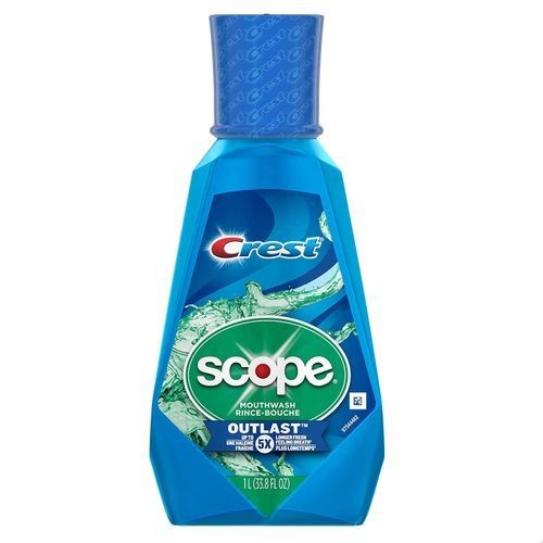 Crest Scope Outlast Mouthwash, Long Lasting Peppermint, 1 L