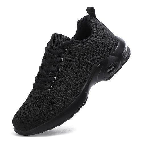 Women's Trending Sneakers Ladies Increase Cushion Shoes Fashion Casual Walking Shoes Elegant Breathable Black Female Sneakers