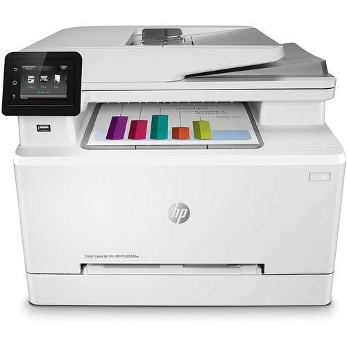 Hp Color LaserJet Pro MFP M283fdw Printer, All-in-One Printer, Scanner, Copier - White