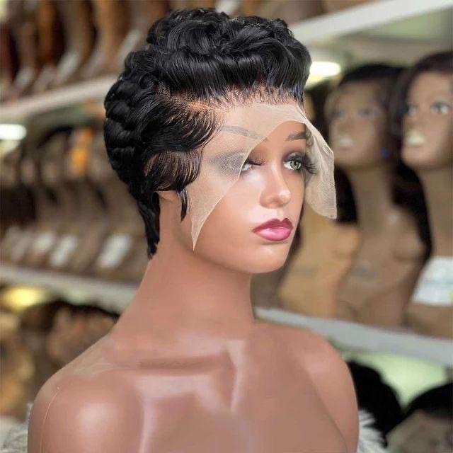 Short-human wig