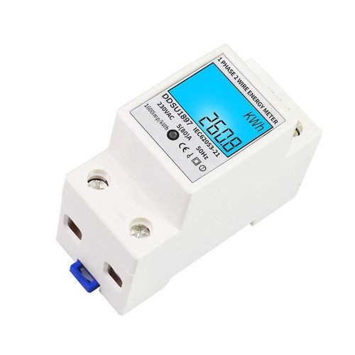 Digital Electric Energy Meter Single Phase DIN Rail