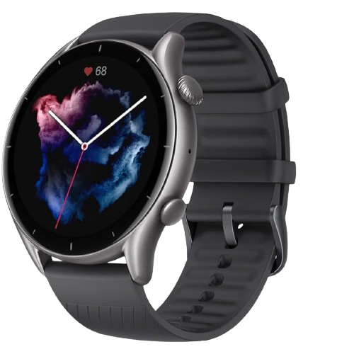 Smart Watch 46mm for Android Phone iPhone, with Alexa, GPS, Fitness Tracker with 150 Sports Modes, 21-Day Battery Life, AMOLED Display, Blood Oxygen Heart Rate Sleep Tracking, Black