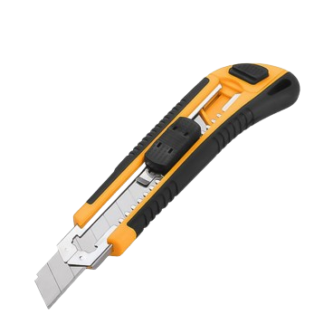 Tolsen Handheld Cutter Big Snap-Off Blade Knife ABS Case + TPR 30003 18x100mm - Office Supplies