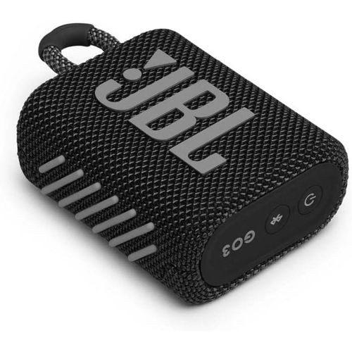 JBL Go 3 Portable Waterproof Bluetooth Speaker - Black