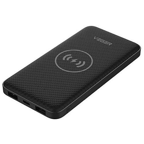 VEGER Portable Wireless Charging Power Bank 20000mAh - Black