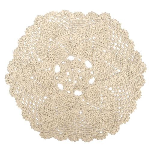 Table Cloth Mat Doily Ecru Runner Cup Mat