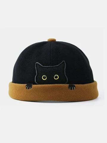 Cat printed caps