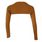 Generic Elegant One-piece Long Sleeve Arm Cover Shrug Hijab Muslim Brown Brown