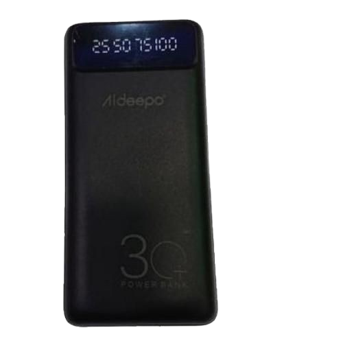 Aldeepo 30000mAh Digital Power Bank- Black