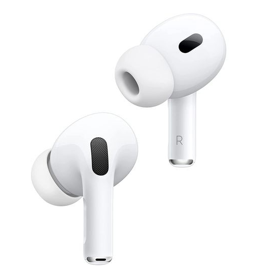 The Apple AirPods Pro (2nd Generation)  wireless earbuds available in multi-color option.