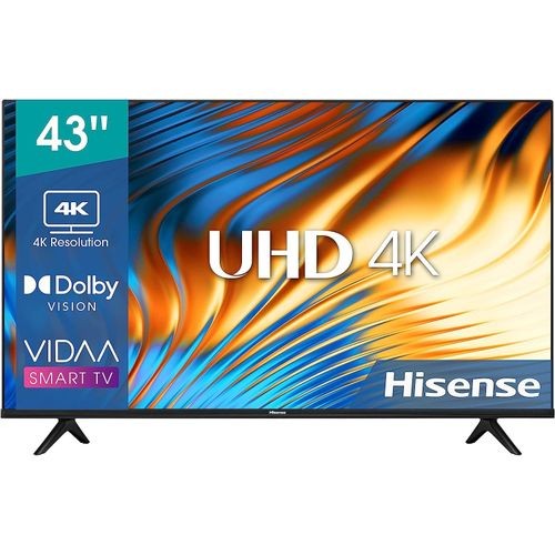 Hisense 43'' Original 4K Ultra HD Smart Viewing Netflixs,YouTube,Prime Video Etc LED TV - Black