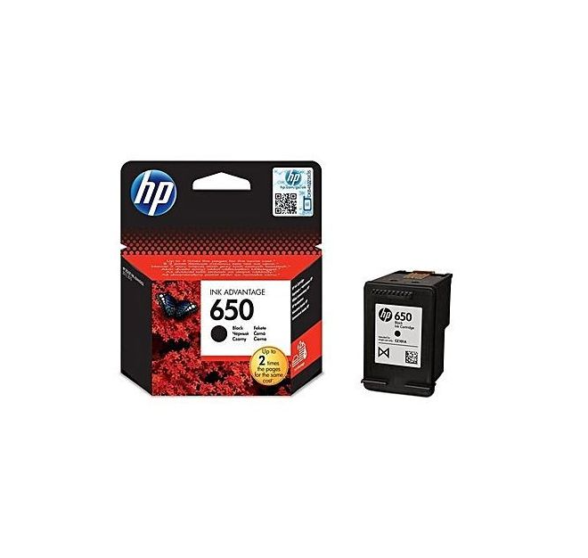 HP 650 Black Original Ink Advantage Cartridge CZ101AK