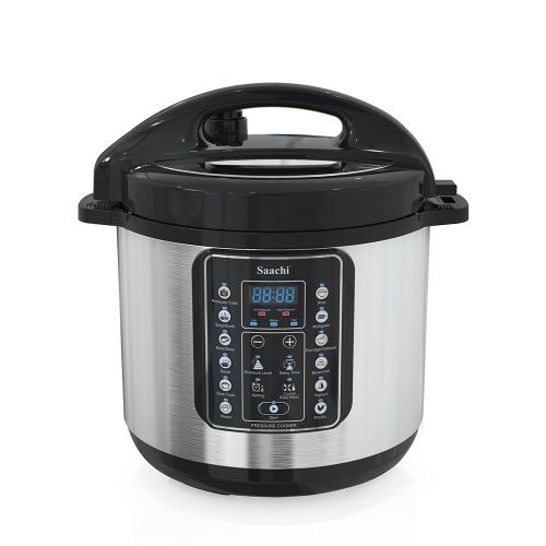 Saachi 16 In 1 Multi Function 8L Electric Pressure Cooker Rice Cooker Steamer - Silver.