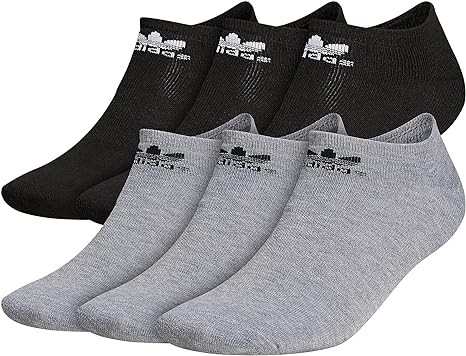 adidas Originals Trefoil No Show Socks (6-Pair)