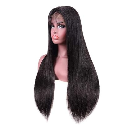 Foreign Holics Imported Natural Looking Heat Resistant Long Wavy Lace Front Synthetic Hair Wig for Women (24 inches Natural Color)