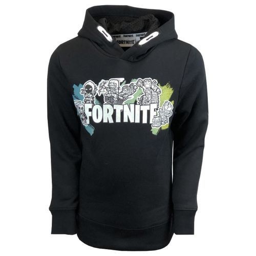 Fortnite Boys Fortnite Long Sleeve Hooded Jumper - Black