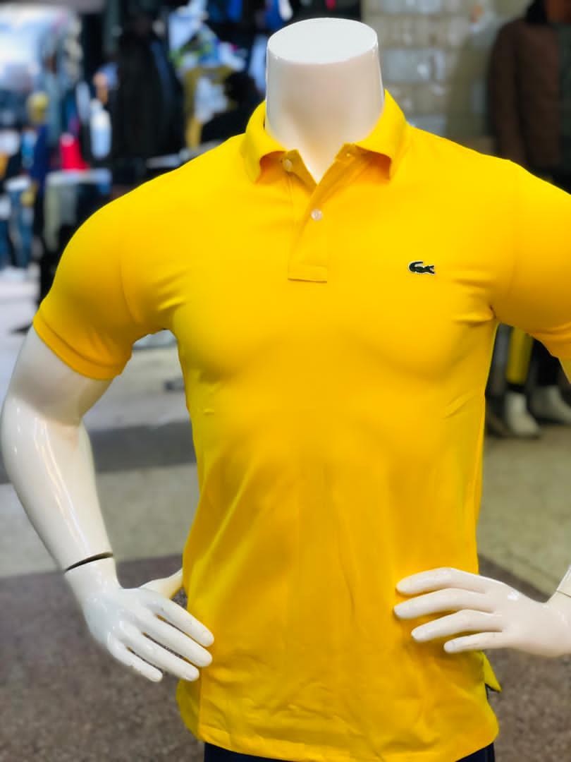 yellow polo t-shirt