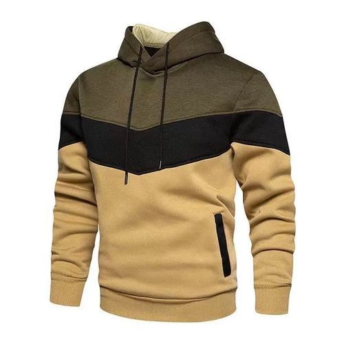 Mens Sport Outdoor Cotton Long Sleeve Hoodies Sportwear Warm Sweatshirts - Multicolour