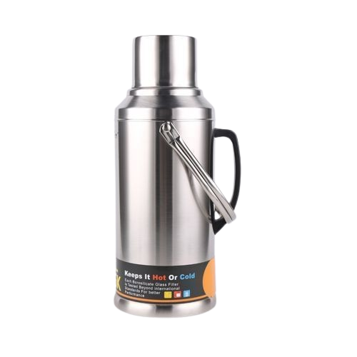 Daydays 3.2L Stainless Steel Vacuum Flask Storage Bottle- Silver