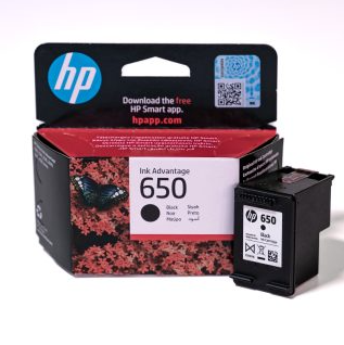 HP 650 Black Original Ink Advantage Cartridge CZ101AK