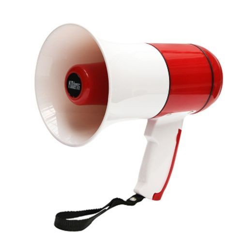 Loudspeaker Megaphone With Recording Reading Advertising Hawker- Multi-colour